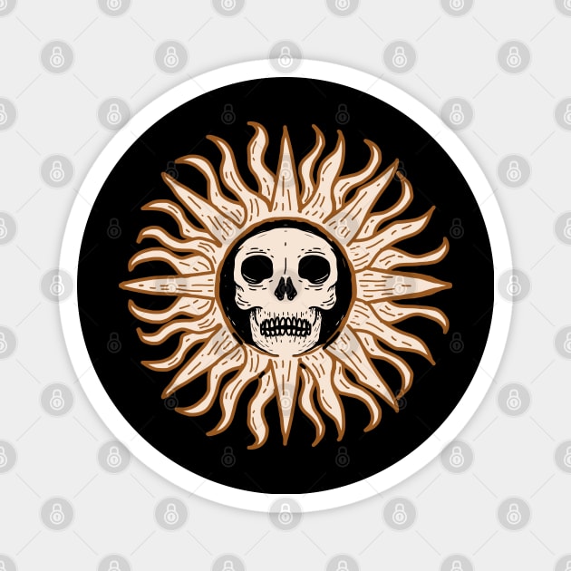 Sun Skulls Magnet by DeathAnarchy